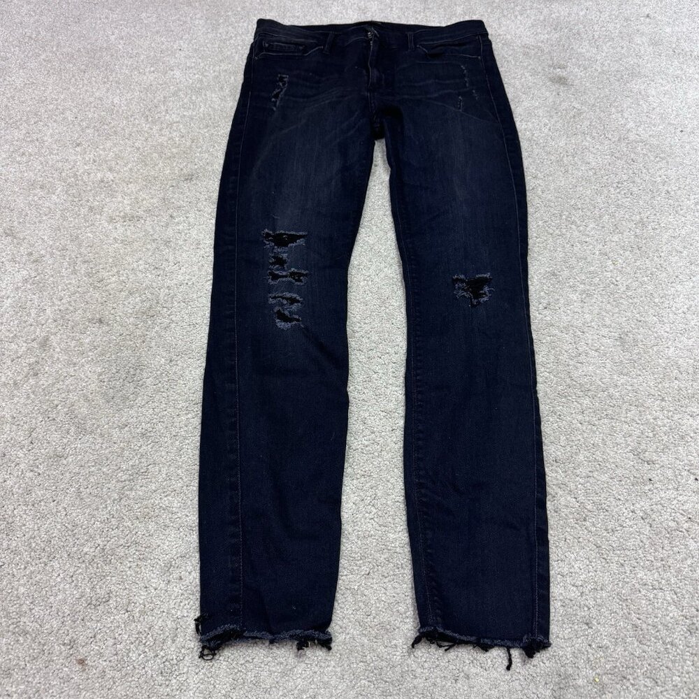 Black Orchid Jeans Women’s Black Distressed Skinny Pockets Size 28 - Picture 5 of 12